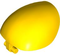 Large Figure Shoulder Cover, Armor, Round, Smooth with Bar in Yellow