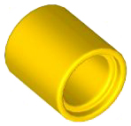 Technic Pin Connector Round 1L [Beam] in Yellow