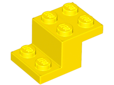 Bracket 3 x 2 x 1 1/3 with Pin Bottom in Yellow