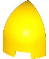 Brick Round Curved 1 x 1 x 1 1/3 Quarter Dome in Yellow