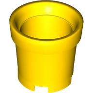 Bucket without Handle Holes - 4 Holes in Bottom in Yellow