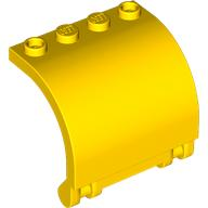 Panel 3 x 4 x 3 Curved in Yellow