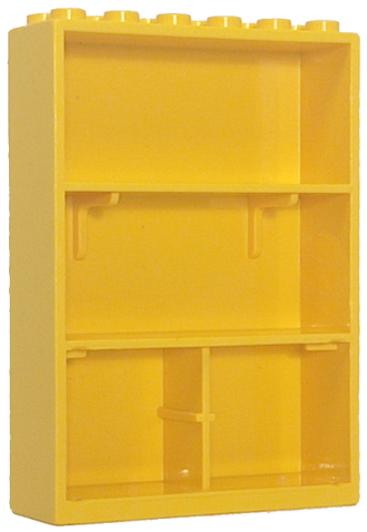 Fabuland, Cupboard 2 x 6 x 7 in Yellow