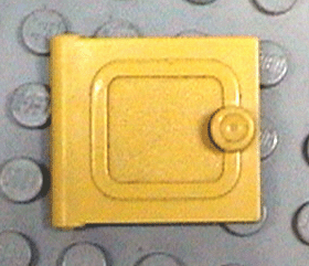 Fabuland, Door, Cupboard 2 x 6 x 7 in Yellow