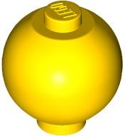 Brick Round 2 x 2 Sphere with Stud [Plain] in Yellow