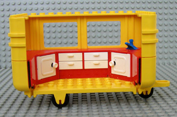 Fabuland, Vehicle Body, Caravan [Assembly] in Yellow