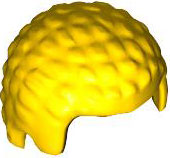 Hair Coiled Texture [Plain] in Yellow