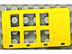 Duplo Door 1 x 3 1/2 x 5 1/3 with Six Panes in Yellow