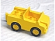 Duplo Car with 2 x 2 Studs and Yellow Base and Hubs in Yellow