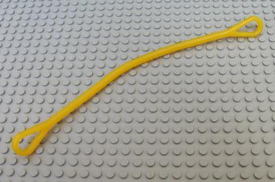 Duplo Rubber Rope with Loops on Ends in Yellow