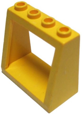 Windscreen 2 x 4 x 3 Frame with Hollow Studs in Yellow