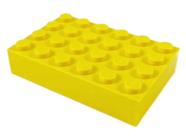 Brick 4 x 6 in Yellow