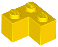 Brick 2 x 2 Corner in Yellow