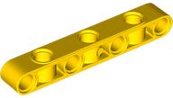 Technic Beam 1 x 7 Thick with Alternating Holes in Yellow