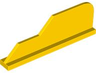 Tail 8 x 1 with Stepped Fin in Yellow