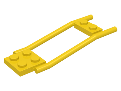 Animal / Creature Accessory, Horse Hitching, 1 x 2 Plate and 2 x 2 Plate [Studded] in Yellow