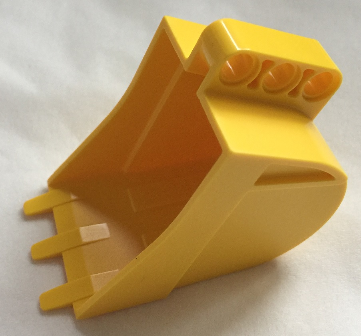 Technic Digger Bucket 4 x 7 in Yellow