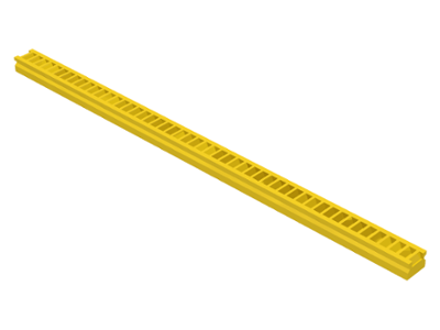 Technic Rack 1 x 20 x 2/3 in Yellow