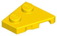 Wedge Plate 2 x 2 Left in Yellow