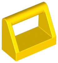Tile Special 1 x 2 with Handle in Yellow