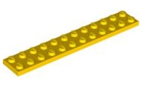 Plate 2 x 12 in Yellow