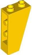 Brick Sloped Inverted 75° 2 x 1 x 3 in Yellow