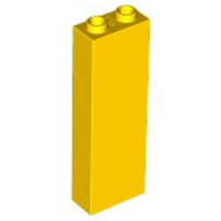 Brick 1 x 2 x 5 with Hollow Studs in Yellow