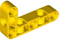 Technic Beam 3 x 5 L-Shape Thick with Alternating Holes in Yellow