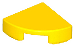 Tile Round 1 x 1 Quarter in Yellow