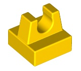 Tile Special 1 x 1 with Clip and Straight Tips in Yellow