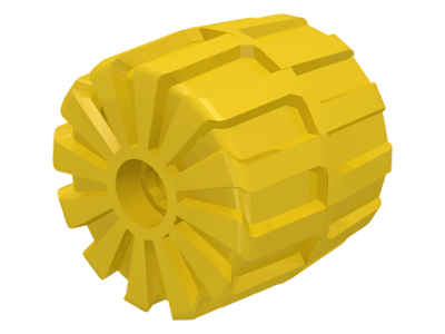 Wheel Hard Plastic Medium (35mm D. x 31mm) in Yellow