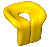 Minifig Neckwear Life Jacket [Old Style] in Yellow