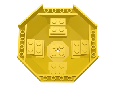 Cockpit 10 x 10 x 4 Octagonal in Yellow