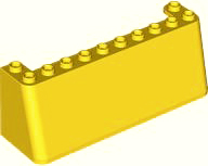 Windscreen 3 x 10 x 3 in Yellow