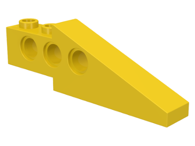 Technic Slope Long 1 x 6 with 3 Pin Holes in Yellow