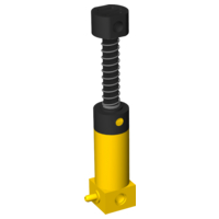 Pneumatic Pump New Style with Black Top in Yellow