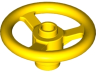 Technic Steering Wheel Small (3 Studs Diameter) in Yellow