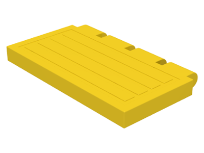 Hinge Train Gate 2 x 4 in Yellow