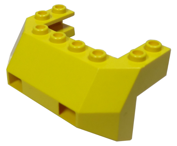 Train Front Sloping Base in Yellow