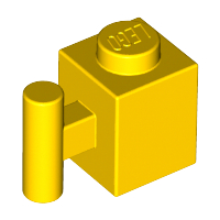 Brick Special 1 x 1 with Handle in Yellow