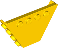 Panel, Trapezoid, Tipper End Flat without Pins in Yellow