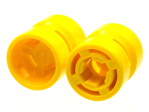 Wheel 8 x 9 with Hole Notched for Wheels Holder Pin in Yellow