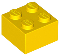 Brick 2 x 2 in Yellow
