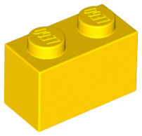 Brick 1 x 2 in Yellow