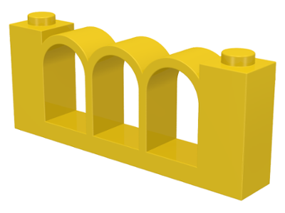 Fence 1 x 6 x 2 in Yellow