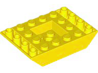 Brick Sloped Inverted 45° 6 x 4 Double with Recessed Center in Yellow