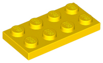 Plate 2 x 4 in Yellow