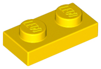 Plate 1 x 2 in Yellow