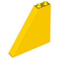 Brick Sloped 55° 1 x 6 x 5 in Yellow