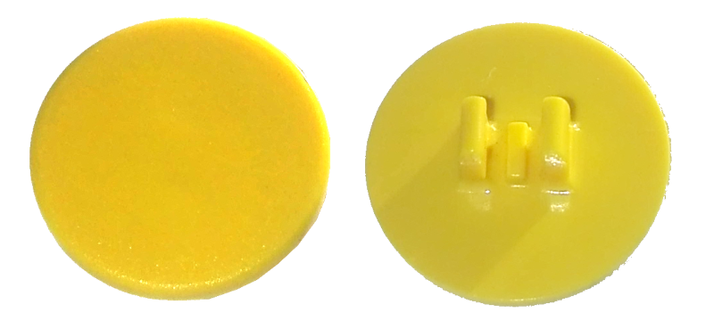 Road Sign Clip-on 2 x 2 Round in Yellow